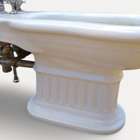 VP1001 Antique c1911 J.L. Mott "Duval" Bidet Greek Revival Original Hardware RARE! - Image 4