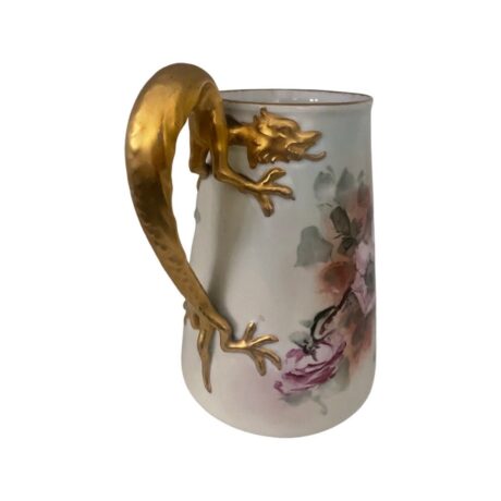 COL1002 Antique MZ Austria Moritz Zdekauer Serpent-Handled Tankard Mug c1920 - Image 2