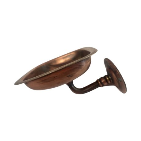 VBP1014 Antique c1902 Brasscrafters Copper Plated Brass Wall Mount Soap Dish - Image 2