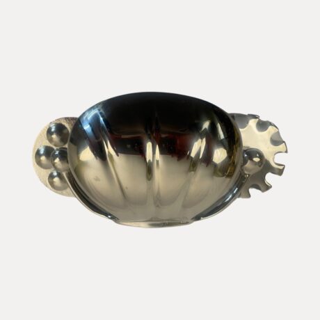 VBP1006 Antique c1900 Toothbrush Cup Tumbler Soap Holder The Triad Nickel Restored - Image 5