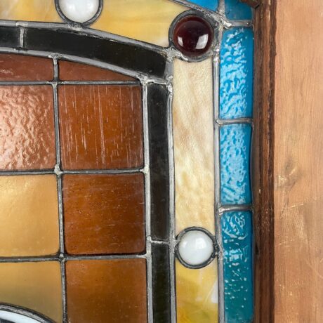 AG1045 Antique c1880 Aesthetic Era Victorian Arched Landing Window Jewels - Image 6