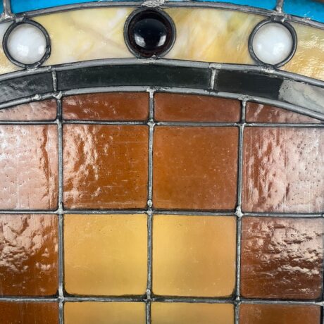 AG1045 Antique c1880 Aesthetic Era Victorian Arched Landing Window Jewels - Image 5