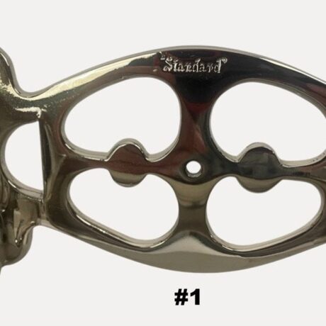VBP1005A Antique c1900 Standard Nickel Plated Brass Fancy Toilet Paper Holder Restored - Image 4