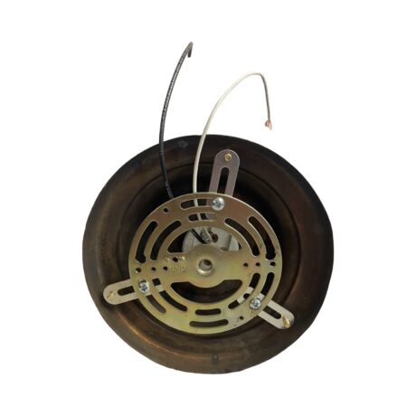 VL1106 Vintage c1920 Black Luster Wheel Cut Glass Semi-Flush Mount Ceiling Light - Image 5