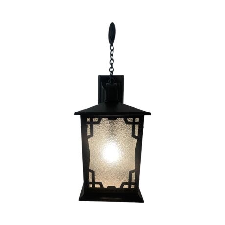 VL1079 Antique c1920 Large Craftsman Outdoor Lantern Herwig Lighting Restored - Image 3