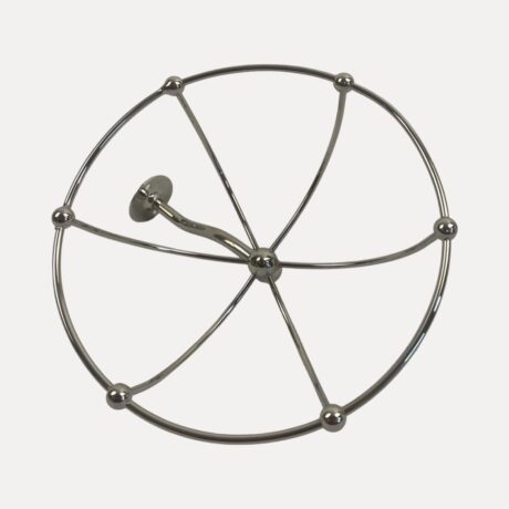 VBP1009 Antique Vintage c1910 Nickel Plated Brass 7” Wall Mount Sponge Holder Replated JL Mott? - Image 2
