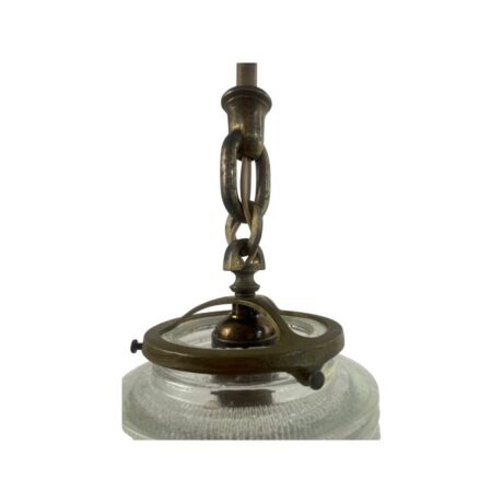 VL1034 Antique c1915 Industrial Holophane Pendant Light Rare Cylinder Shade Restored - Image 7