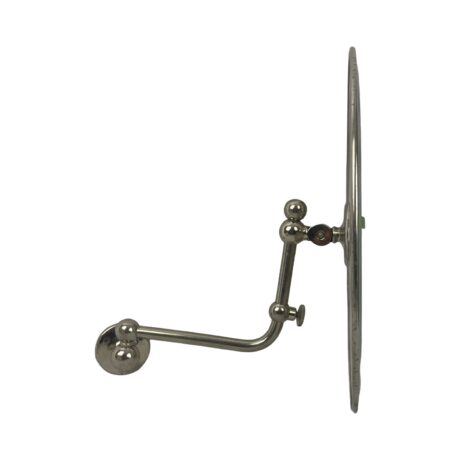 VBP1021 Antique c1905 Nickel on Brass Meyer Sniffen Swing & Pivot Shaving Mirror - Image 6