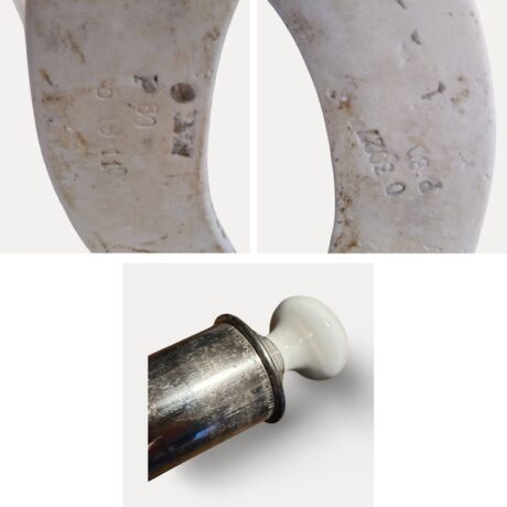 VP1001 Antique c1911 J.L. Mott "Duval" Bidet Greek Revival Original Hardware RARE! - Image 9