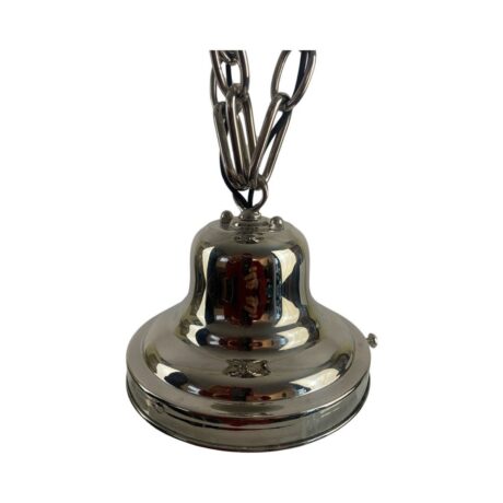 VL1067 Art Deco c1930 Pendant Conical Schoolhouse Shade Polished Nickel Restored - Image 6