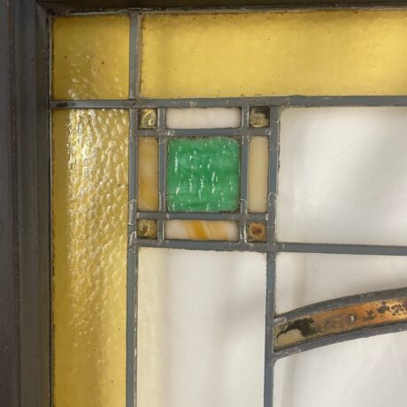 AG1018 Antique Vintage Chicago Bungalow Slag & Flash Glass Leaded Window c1920 - Image 3