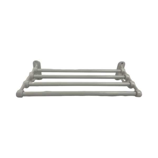 VBP1031 Antique c1920 Porcelain Cast Iron Bathroom Towel Shelf Excellent Cond