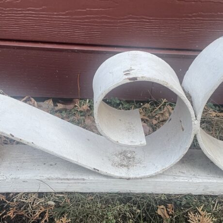 AC1003 Vintage Ornamental Ironwork Wrought Iron Architectural Salvaged Finial c1950s - Image 2