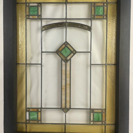 AG1018 Antique Vintage Chicago Bungalow Slag & Flash Glass Leaded Window c1920 - Image 2