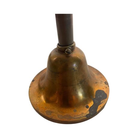 VL1071 Antique Copper Pendant Hand Painted Art Deco Stepped Shade c1920 Restored - Image 6