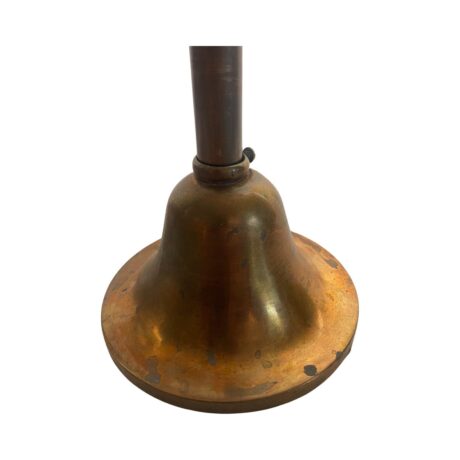 VL1071 Antique Copper Pendant Hand Painted Art Deco Stepped Shade c1920 Restored - Image 7