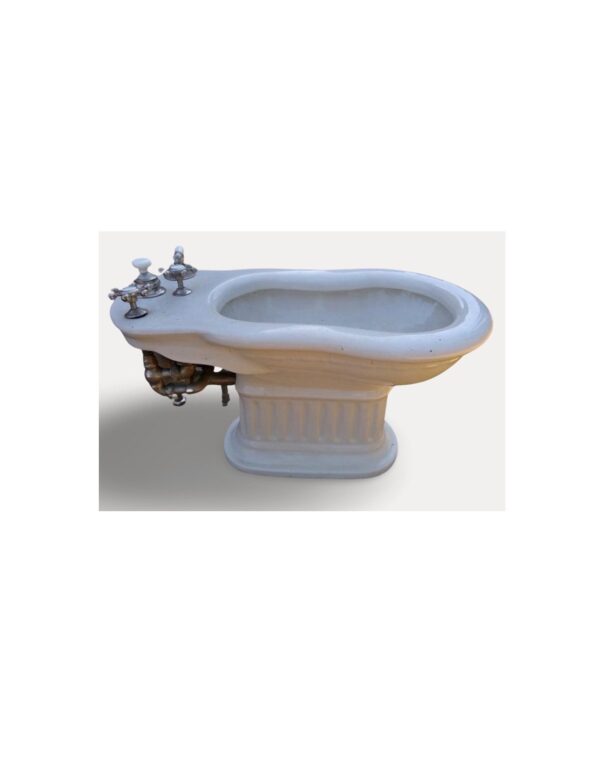 VP1001 Antique c1911 J.L. Mott "Duval" Bidet Greek Revival Original Hardware RARE!