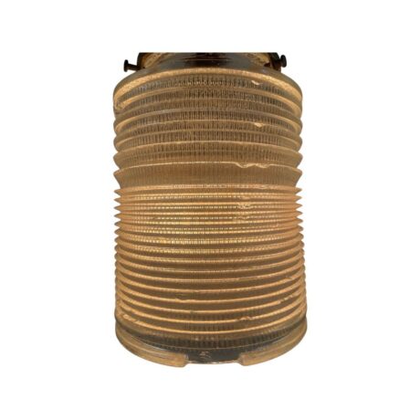 VL1034 Antique c1915 Industrial Holophane Pendant Light Rare Cylinder Shade Restored - Image 3