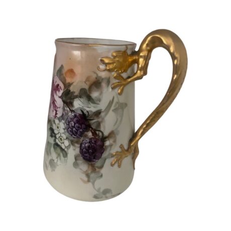 COL1002 Antique MZ Austria Moritz Zdekauer Serpent-Handled Tankard Mug c1920 - Image 4