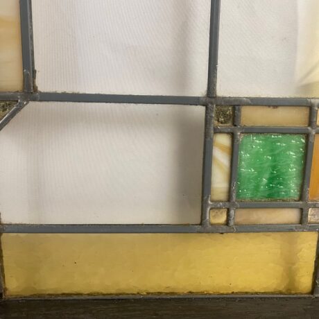 AG1018 Antique Vintage Chicago Bungalow Slag & Flash Glass Leaded Window c1920 - Image 7