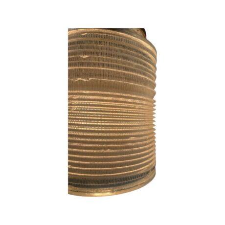 VL1034 Antique c1915 Industrial Holophane Pendant Light Rare Cylinder Shade Restored - Image 5