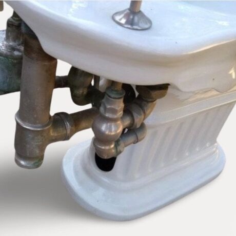 VP1001 Antique c1911 J.L. Mott "Duval" Bidet Greek Revival Original Hardware RARE! - Image 5