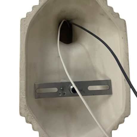 VL1139 Antique Art Deco c1920 Streamline Porcelain Sconce Restored RARE - Image 4