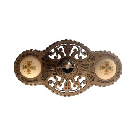 VL1140 Antique Beardslee Williamson Chandelier Original Shades RARE Restored - Image 4