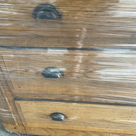 AC1007 Antique c1910 Chicago Oak Built-In Breakfront Buffet Mirrors Original - Image 7