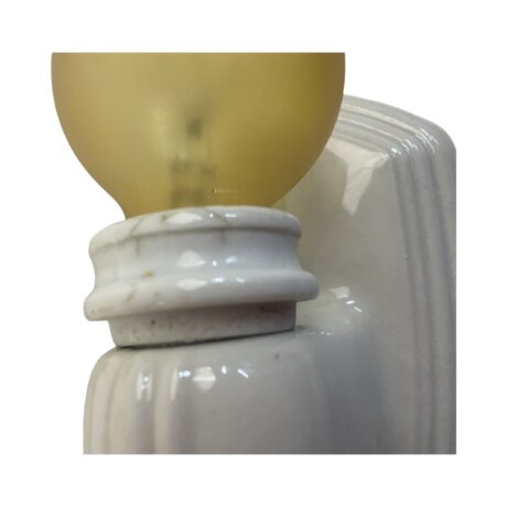 VL1154 Vintage c1930 Paulding Porcelain Sconce Bare Bulb Sconce Restored - Image 6