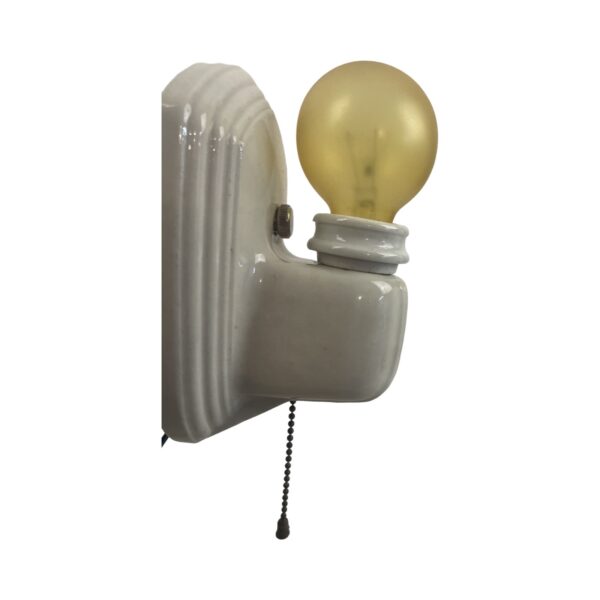 VL1154 Vintage c1930 Paulding Porcelain Sconce Bare Bulb Sconce Restored