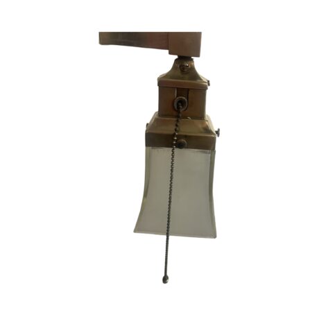 VL1175 Antique c1915 Craftsman Arts & Crafts Brass Beardslee Sconce Restored - Image 3