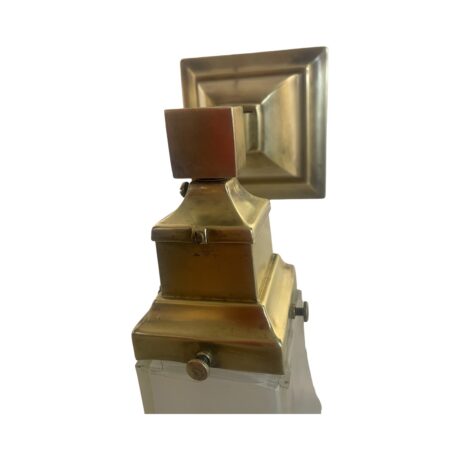 VL1175 Antique c1915 Craftsman Arts & Crafts Brass Beardslee Sconce Restored - Image 4