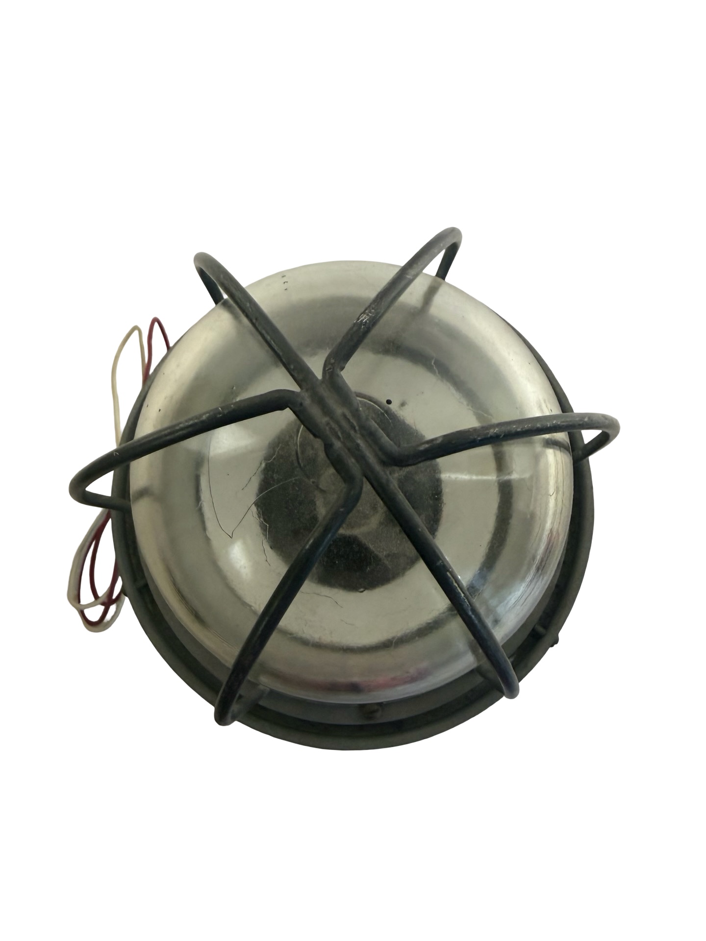 VL1195 Vtg Explosion Proof Mid Century Industrial Globe Light Caged Steam Punk - Image 8