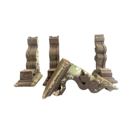 AC1010 Pair Antique Victorian c1890 Farm House Pine Corbels Brackets Salvaged - Image 5