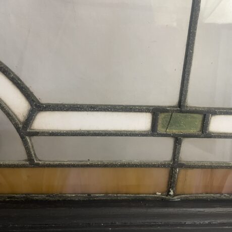 AG1059 Pair Antique c1905 Chicago Salvage Stained Glass Landing Windows Restored - Image 6