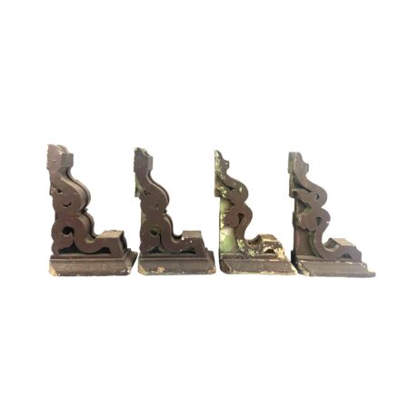 AC1010 Pair Antique Victorian c1890 Farm House Pine Corbels Brackets Salvaged - Image 3