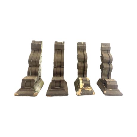 AC1010 Pair Antique Victorian c1890 Farm House Pine Corbels Brackets Salvaged - Image 4