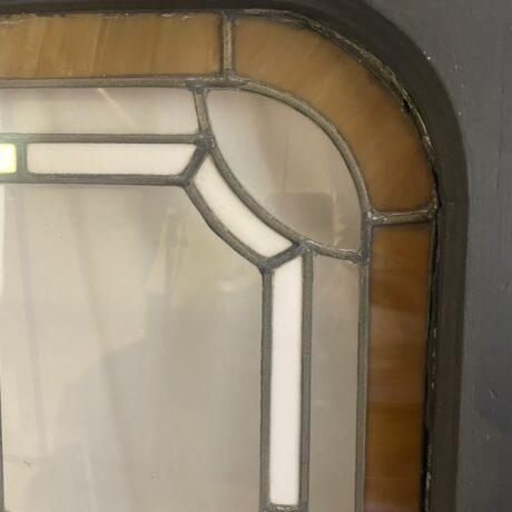 AG1059 Pair Antique c1905 Chicago Salvage Stained Glass Landing Windows Restored - Image 5