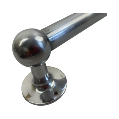 VBP1052 Antique Vintage c1920s 26 in. Nickel Plated Brasscrafters Towel Bar - Image 3