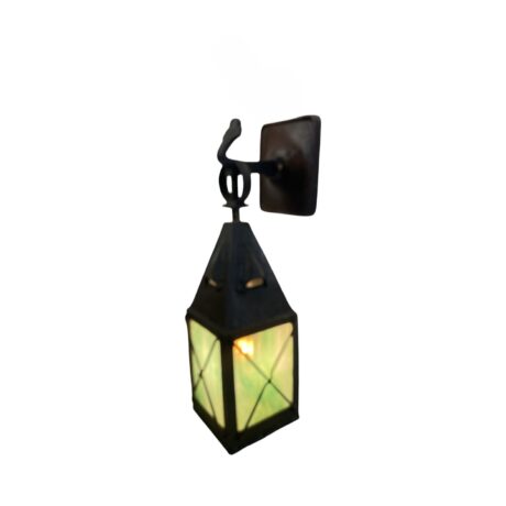 VL1220 Antique Craftsman Witch’s Hat c1900 Cast Bronze Lantern Sconce Restored - Image 4