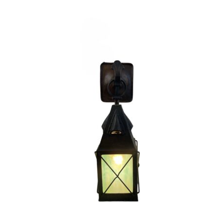 VL1220 Antique Craftsman Witch’s Hat c1900 Cast Bronze Lantern Sconce Restored - Image 5