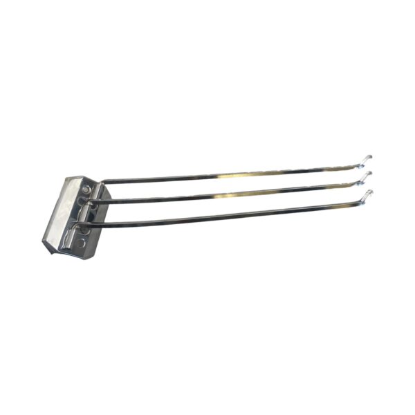 VBP1050 Vintage c1940 Chrome 3-Bar Pivoting Towel Rack Kitchen Towel Rack