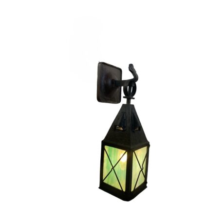 VL1220 Antique Craftsman Witch’s Hat c1900 Cast Bronze Lantern Sconce Restored - Image 2