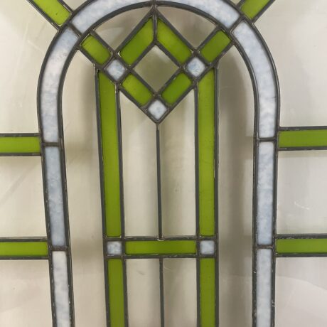AG1064 Antique c1920 Chicago Bungalow Stained Leaded Glass Window Quantity! - Image 5
