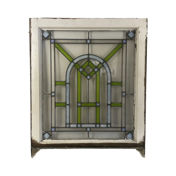 AG1064 Antique c1920 Chicago Bungalow Stained Leaded Glass Window Quantity!