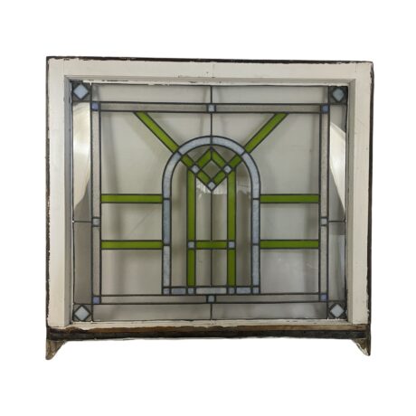 AG1064 Antique c1920 Chicago Bungalow Stained Leaded Glass Window Quantity! - Image 3