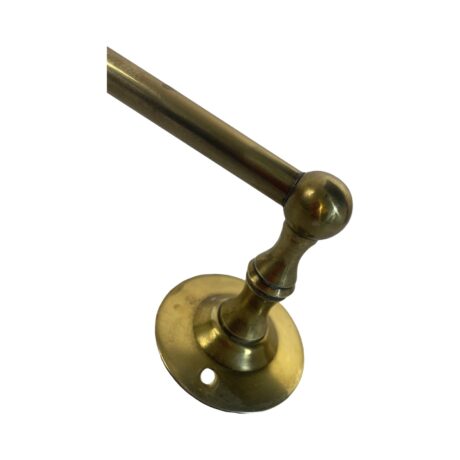 VBP1057 Antique Vintage c1910 Wil-Wear Cast Brass Large Towel Bar - Image 3