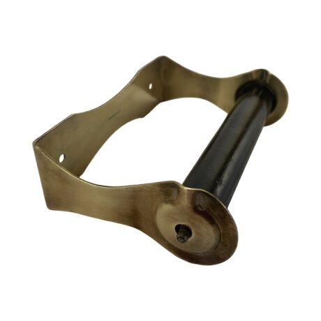 VBP1063 Antique c1910 Brass Art Brass/San-O-La Toilet Paper Holder Original - Image 3
