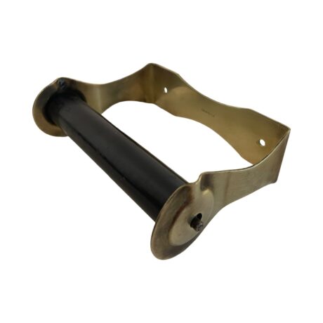 VBP1063 Antique c1910 Brass Art Brass/San-O-La Toilet Paper Holder Original - Image 2